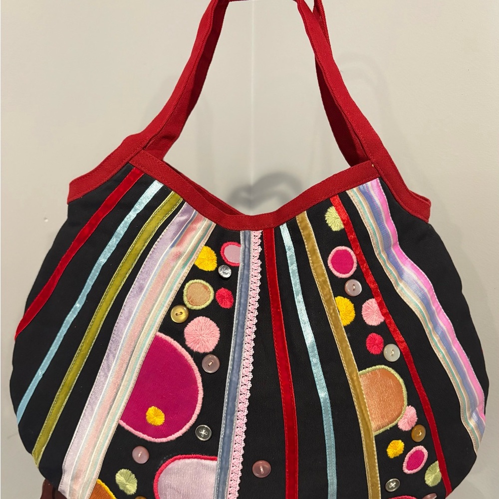 Colorful Embroidered Women's shoulder bag boho chic